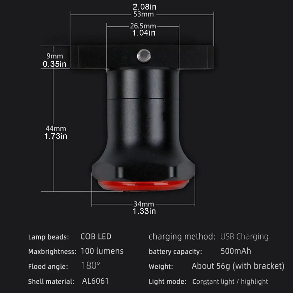 Bike Rear Light IPx6 Waterproof LED Charging Bicycle Smart Auto Brake Sensing Light Accessories Bike Taillight Light
Bike Rear Light IPx6 Waterproof LED Charging Bicycle Smart Auto Brake Sensing Light Accessories Bike Taillight Light