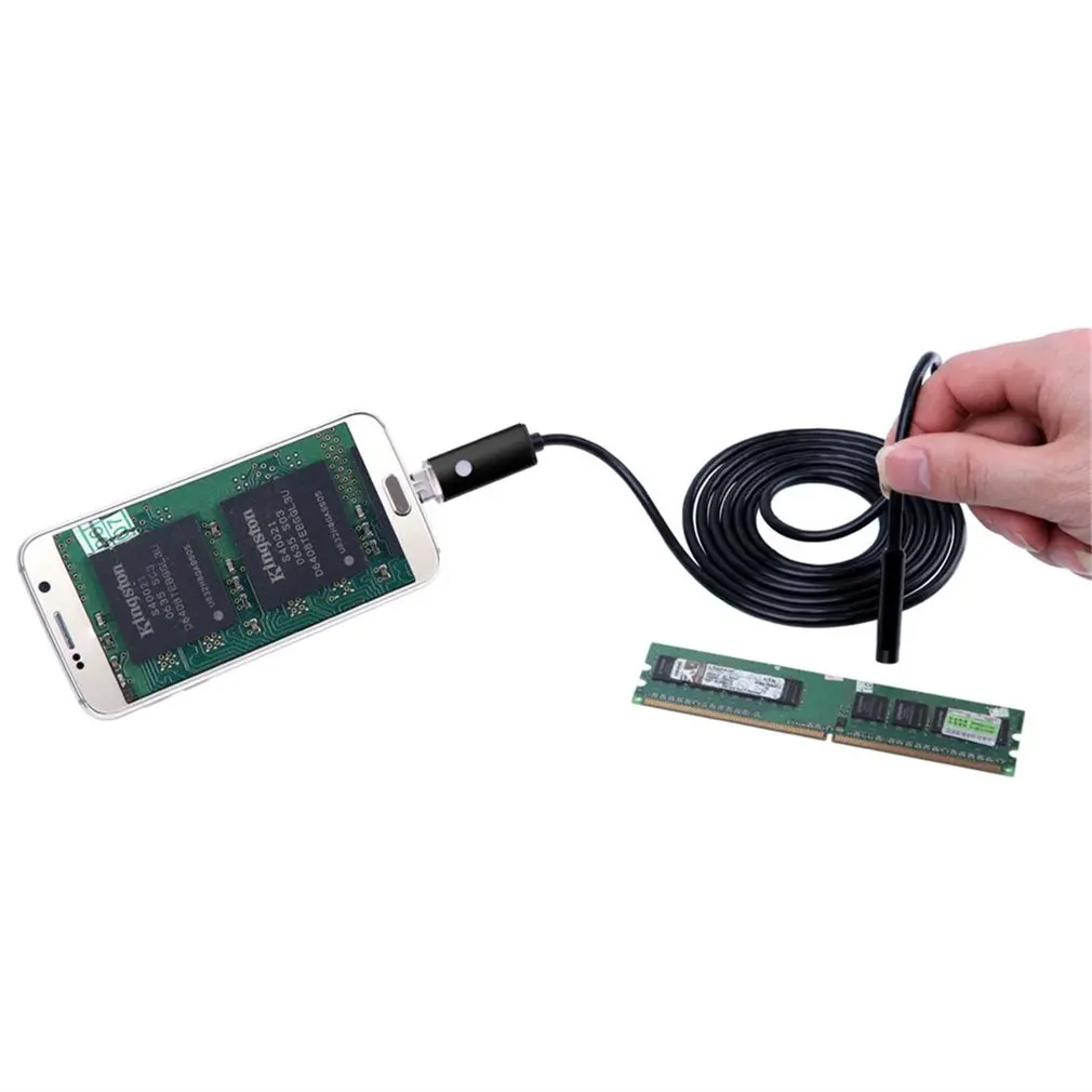 2M 5.5mm Exposure Light Automatic 2 In 1 Smartphone USB Endoscope Inspection Camera For Android 6 LED at Hard-to-Reach Areas
2M 5.5mm Exposure Light Automatic 2 In 1 Smartphone USB Endoscope Inspection Camera For Android 6 LED at Hard-to-Reach Areas