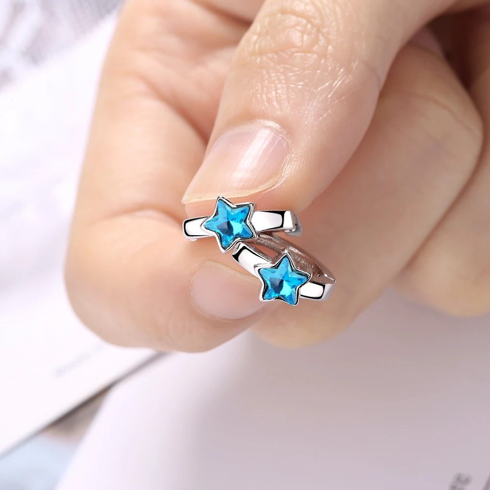 Baby Princess 925 Silver Blue Crystal Cute Star Hoop Earrings For Child Girls Women Beautiful Loop Huggies Earring Korea Jewelry
Baby Princess 925 Silver Blue Crystal Cute Star Hoop Earrings For Child Girls Women Beautiful Loop Huggies Earring Korea Jewelry
