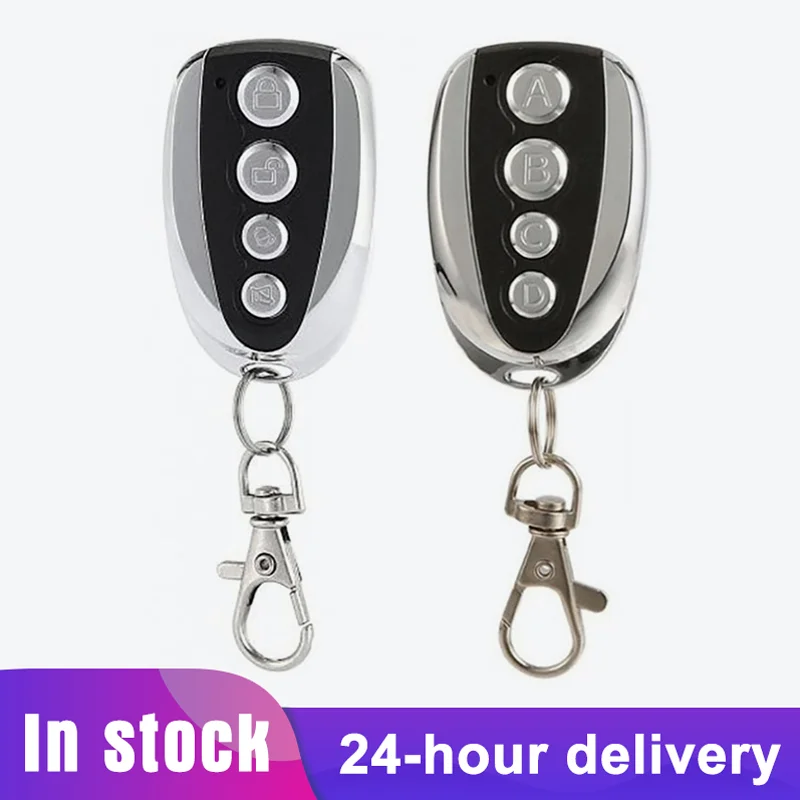 

4 Keys Universal Garage Door Remote Control 433MHZ Opener Cloning Auto Car Rolling Code Gate 433 Remote Control Duplicator