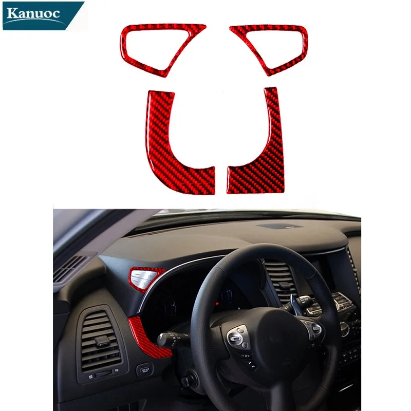 Автомобильные аксессуары из углеродного волокна внутренняя крышка отделка красный автомобиль Стикеры Спидометр метр рамки 4 шт. для Infiniti ... 
Автомобильные аксессуары из углеродного волокна внутренняя крышка отделка красный автомобиль Стикеры Спидометр метр рамки 4 шт. для Infiniti ...