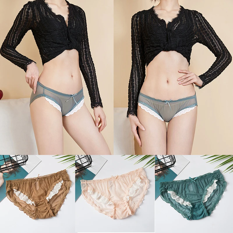 Lace Girl Buttocks Pure Color Lace Trim Pants Japanese Transparent Mesh Soft Low-waist Panties Women Underwear Pink
Lace Girl Buttocks Pure Color Lace Trim Pants Japanese Transparent Mesh Soft Low-waist Panties Women Underwear Pink