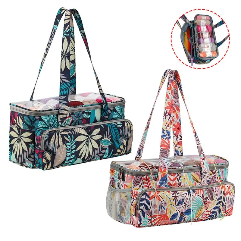 Удобная сумка для хранения пряжи, с рисунком кленового листа, Портативная сумка для хранения, плетеная Сумка, доступно для путешествий 
Удобная сумка для хранения пряжи, с рисунком кленового листа, Портативная сумка для хранения, плетеная Сумка, доступно для путешествий