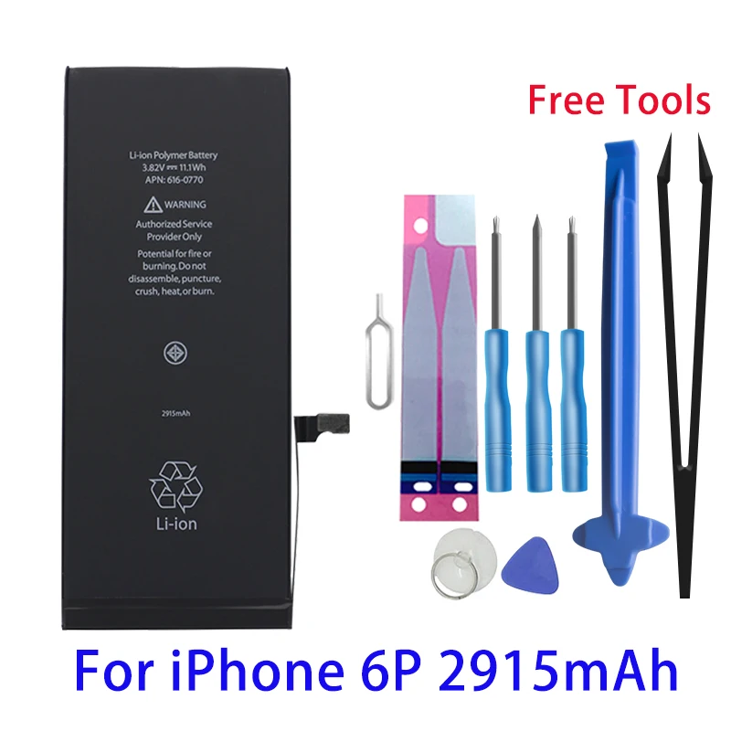 

Runtianjin Замена Мобильный телефон батарея для iPhone 6 плюс 6 p 2915 мАч высокой емкости батареи Бесплатные инструменты