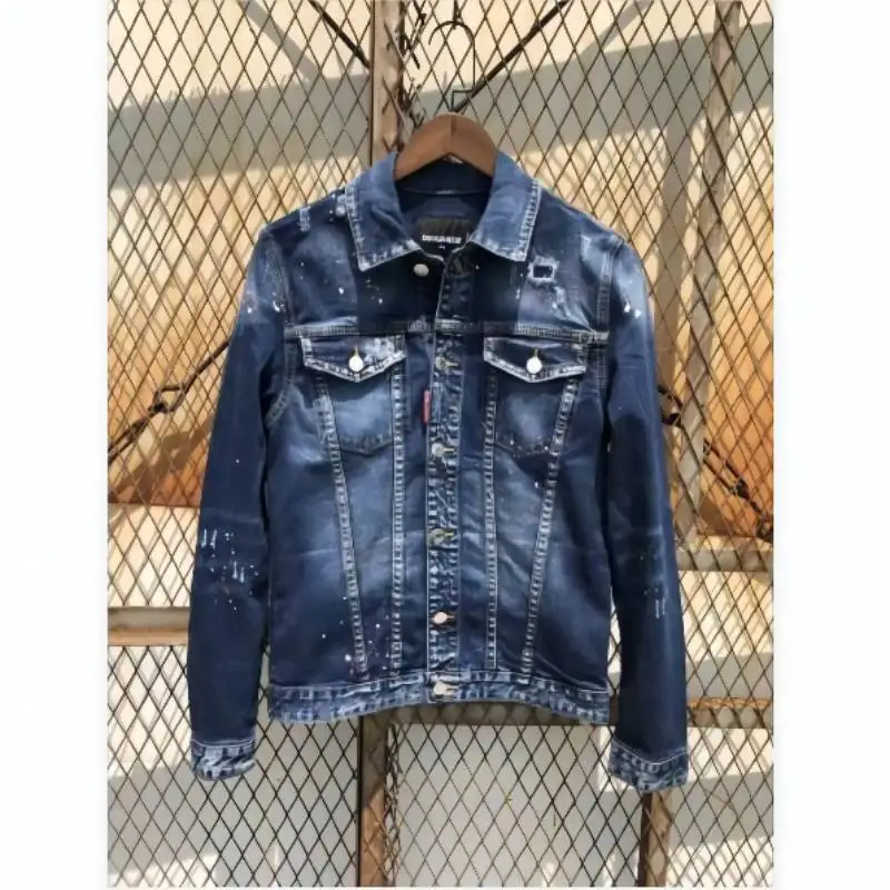 Dsquared2 Print Letter Fashion Trend Style Punk Motorcycle Casual Denim Lapel Jacket Men's Clothing 2825
Dsquared2 Print Letter Fashion Trend Style Punk Motorcycle Casual Denim Lapel Jacket Men's Clothing 2825