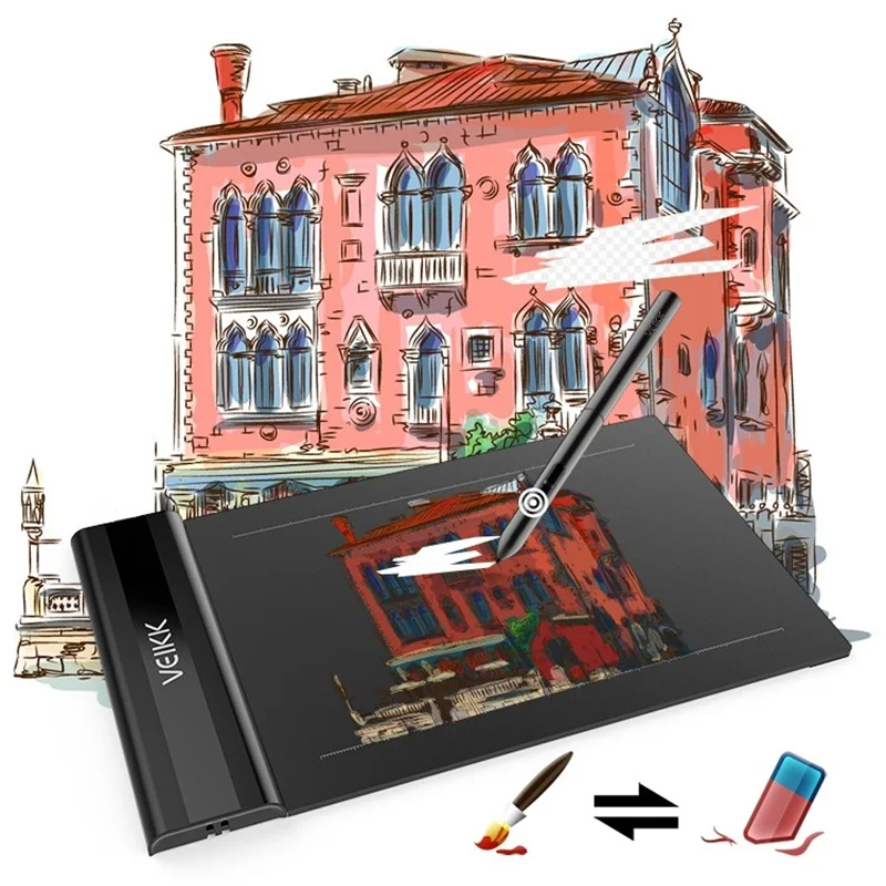 VEIKK S640 8192 Level Battery-free Pen Support Windows Mac Digital Graphic Tablet for Drawing & Game GIFT 5080 LPI
VEIKK S640 8192 Level Battery-free Pen Support Windows Mac Digital Graphic Tablet for Drawing & Game GIFT 5080 LPI