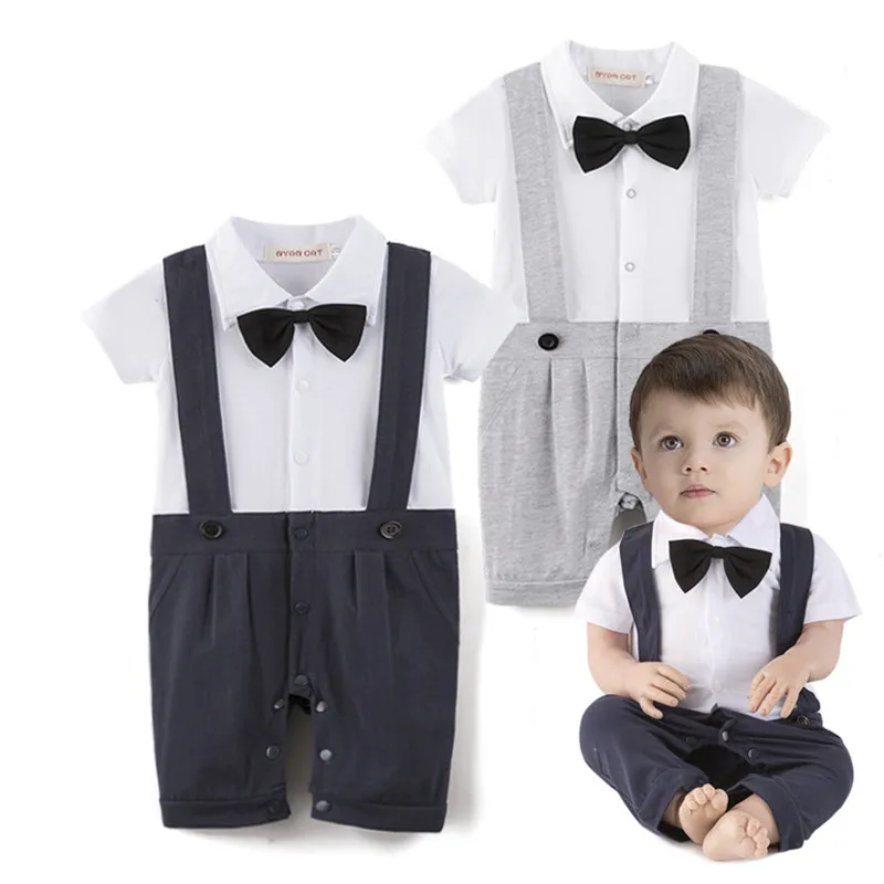 Baby clothing cotton outfit romper short sleeve gentlemen bow tie Newborn jumpsuit infant party wedding birthday boys clothes
Baby clothing cotton outfit romper short sleeve gentlemen bow tie Newborn jumpsuit infant party wedding birthday boys clothes