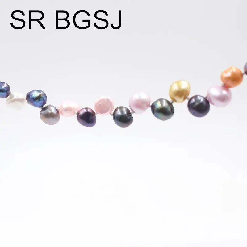 Free Shipping BGSJ 7-8mm Elegant Top Drilled Multicolor Freshwater Pearl Knot Adjustable Chains Women Smart Jewelry Necklace 18"
Free Shipping BGSJ 7-8mm Elegant Top Drilled Multicolor Freshwater Pearl Knot Adjustable Chains Women Smart Jewelry Necklace 18"