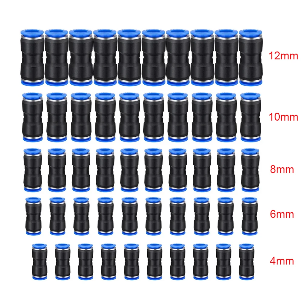 50pcs Pneumatic Fitting Pipe Straight Plastic Connector Tube Air Quick Fittings Water Push In Hose PU 4mm 6mm 8mm 10mm 12mm
50pcs Pneumatic Fitting Pipe Straight Plastic Connector Tube Air Quick Fittings Water Push In Hose PU 4mm 6mm 8mm 10mm 12mm