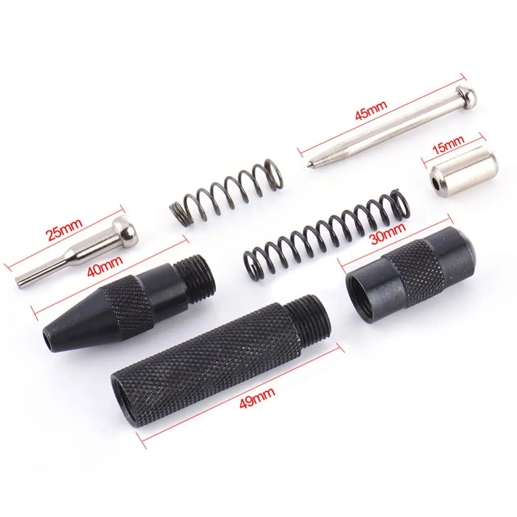 5 Inch HSS Automatic Drill Center Pin Punch Black Spring Loaded Center Punch for Marking Starting Holes Tool
5 Inch HSS Automatic Drill Center Pin Punch Black Spring Loaded Center Punch for Marking Starting Holes Tool