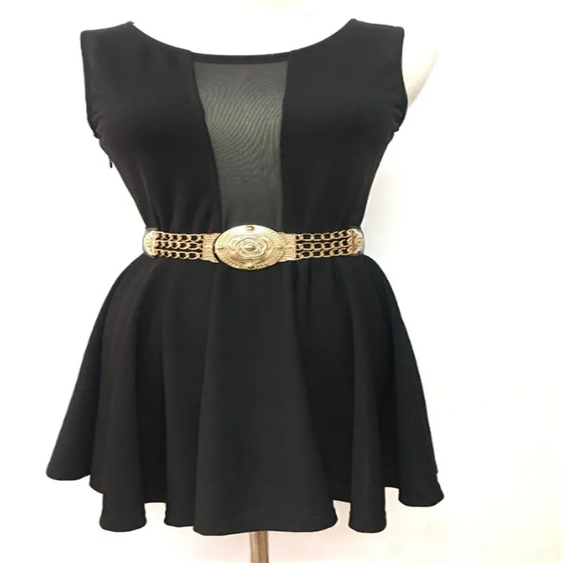 Women Waist Belts Fashion Ladies Floral Elastic Wide Gold Metal Belt For Dress Golden Chain Belt Girls Clothing Decoration
Women Waist Belts Fashion Ladies Floral Elastic Wide Gold Metal Belt For Dress Golden Chain Belt Girls Clothing Decoration