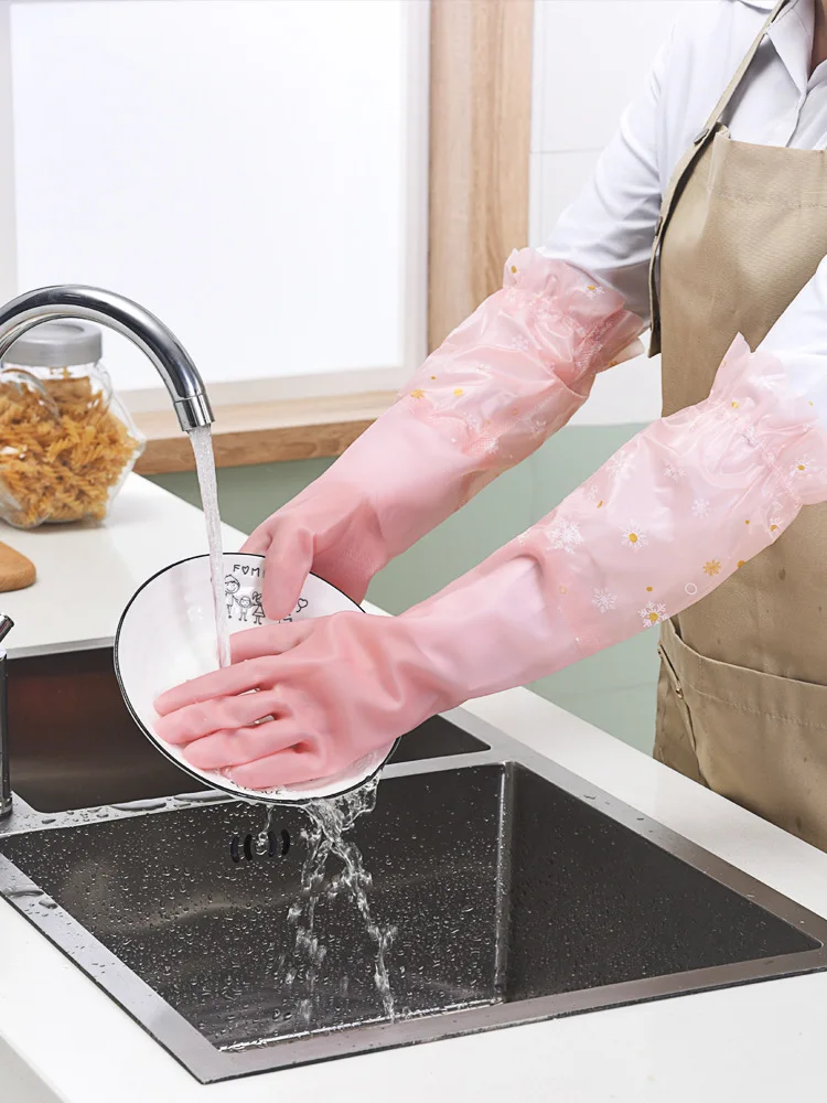 Dishwashing Gloves Female Summer Thin Style Household Work Cleaning Kitchen Durable Rubber Latex Waterproof Laundry
Dishwashing Gloves Female Summer Thin Style Household Work Cleaning Kitchen Durable Rubber Latex Waterproof Laundry