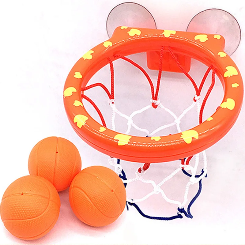 

Kid Outdoor Game Basketball Hoop Bath Toy on Suckers Set for Child Development of Boy Interesting Indoor Sport Tool Kit for Baby