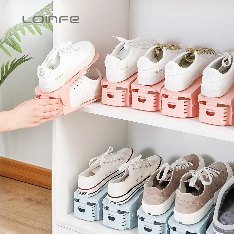 Plastic Adjustable Shoe Organizer Rack Stackable Shoes Sneakers Cabinet Storage Rack Footwear Support Slot Shoebox Ramp Stand
Plastic Adjustable Shoe Organizer Rack Stackable Shoes Sneakers Cabinet Storage Rack Footwear Support Slot Shoebox Ramp Stand
