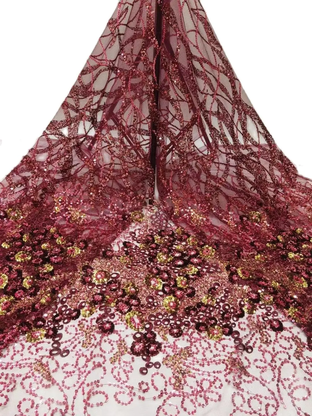 2022 African New Design Nigerian Wedding Woman Tulle Lace High Quality French Net Mesh Fabric with 3D Embroidery Sequin Fabircs
2022 African New Design Nigerian Wedding Woman Tulle Lace High Quality French Net Mesh Fabric with 3D Embroidery Sequin Fabircs