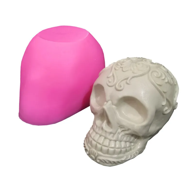 Новая силиконовая форма в виде черепа для Хэллоуина, инструмент для шоколадного торта, форма для гипсовой смолы M186 
Новая силиконовая форма в виде черепа для Хэллоуина, инструмент для шоколадного торта, форма для гипсовой смолы M186