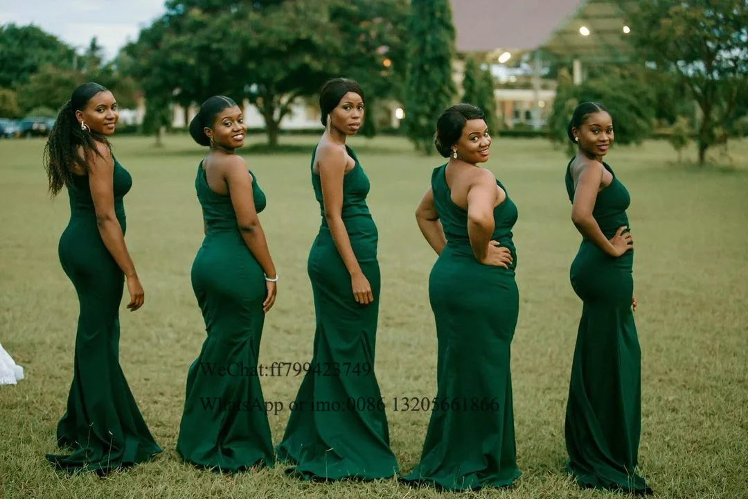 Green One Shoulder Bridesmaid Dresses Mermaid Sweep Train 2021 Long Simple Dress Wedding Party Maid Of Honor
Green One Shoulder Bridesmaid Dresses Mermaid Sweep Train 2021 Long Simple Dress Wedding Party Maid Of Honor