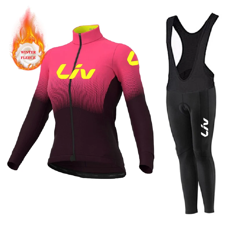 2022 New LIV Winter Thermal Fleece Cycling Jersey Set Women Outdoor Riding MTB Ropa Ciclismo Bib Pants Set Warm Cycling Clothing
2022 New LIV Winter Thermal Fleece Cycling Jersey Set Women Outdoor Riding MTB Ropa Ciclismo Bib Pants Set Warm Cycling Clothing
