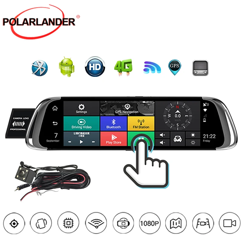 FM SD карта мониторинг парковки bluetooth wifi подключение 64G онлайн музыка обратное