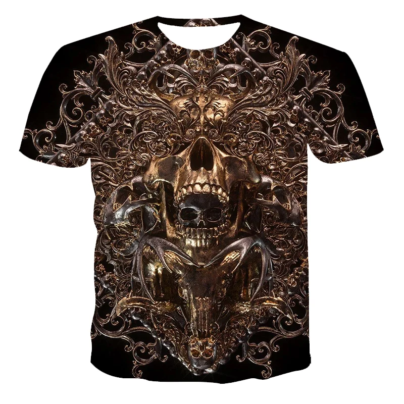 2021 Hot-Sale New Skull Punk Fashion Men's 3d Printed T-Shirt Children's Tee Summer Casual Street 110-6Xl Plus Size Customizable
2021 Hot-Sale New Skull Punk Fashion Men's 3d Printed T-Shirt Children's Tee Summer Casual Street 110-6Xl Plus Size Customizable