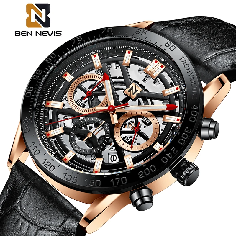 BNENEVIS Wristwatch Top Brand Luxury Men Quartz Watch Fashion Business Waterproof Man Clock Sport Chronograph Reloj Hombre
BNENEVIS Wristwatch Top Brand Luxury Men Quartz Watch Fashion Business Waterproof Man Clock Sport Chronograph Reloj Hombre