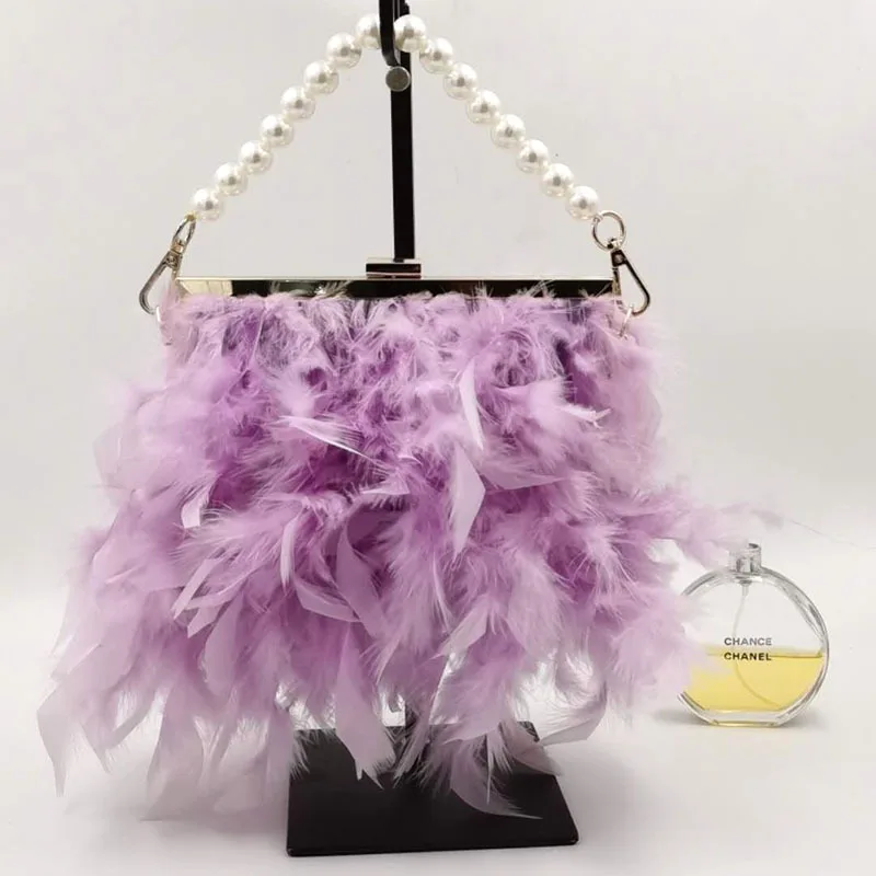 Luxy Moon Feather Handbag Women's Evening Clutch Bag White Pearl Chain Shoulder Bag Luxury Women Bags Design Party Purse
Luxy Moon Feather Handbag Women's Evening Clutch Bag White Pearl Chain Shoulder Bag Luxury Women Bags Design Party Purse