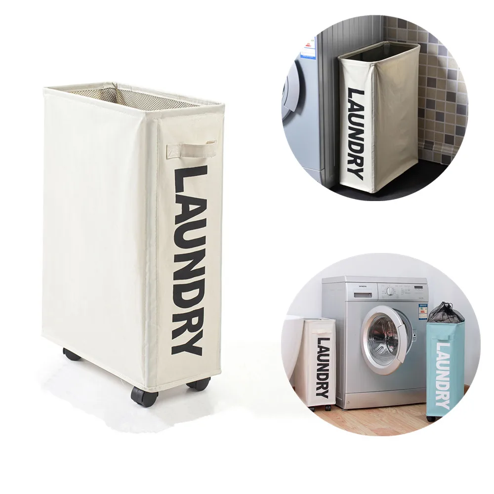 Foldable Laundry Basket With Wheels Multi-Functional Corner Slim Laundry Hamper Dirty Clothes Storage Basket Organizer Container
Foldable Laundry Basket With Wheels Multi-Functional Corner Slim Laundry Hamper Dirty Clothes Storage Basket Organizer Container