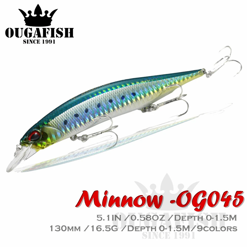 2020 Minnow Fishing Lure Three Hooks Mino Weights13cm/16.6gsea Wobbler Bass Bait Tackle Articulos De Pesca Trout Isca Artificial
2020 Minnow Fishing Lure Three Hooks Mino Weights13cm/16.6gsea Wobbler Bass Bait Tackle Articulos De Pesca Trout Isca Artificial