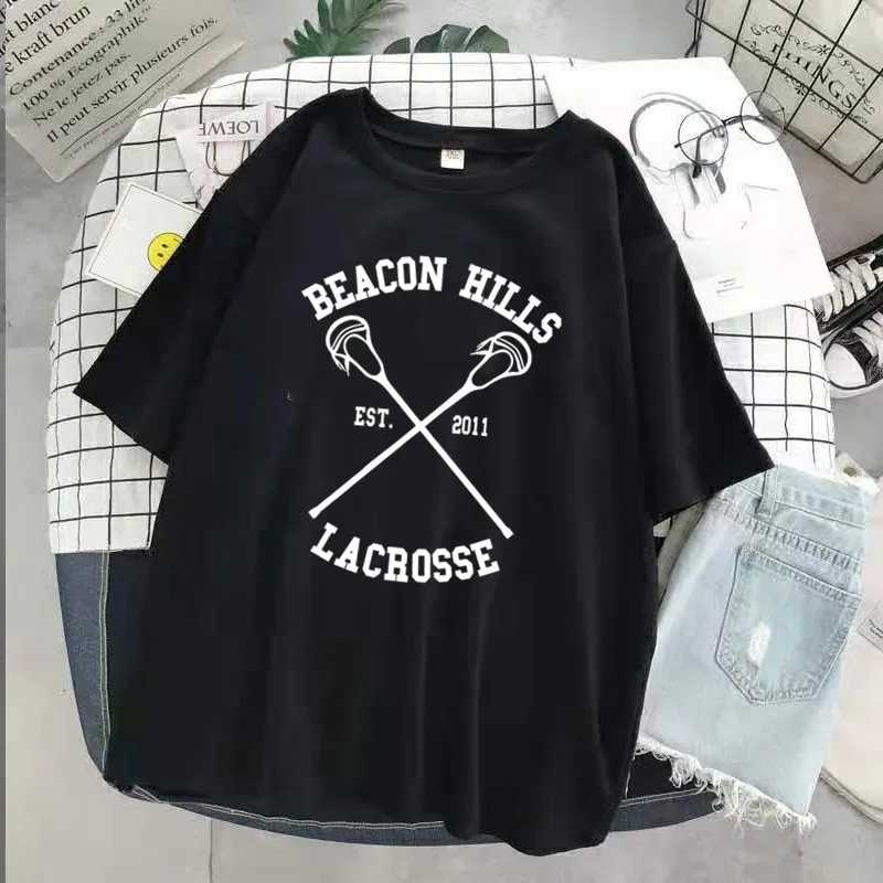 Trendy Style Teen Wolf Print O-Neck T-shirt Women Summer BEACON HILLS LACROSSE Tshirts Harajuku Casual Streewear tshirt Girl Tee
Trendy Style Teen Wolf Print O-Neck T-shirt Women Summer BEACON HILLS LACROSSE Tshirts Harajuku Casual Streewear tshirt Girl Tee
