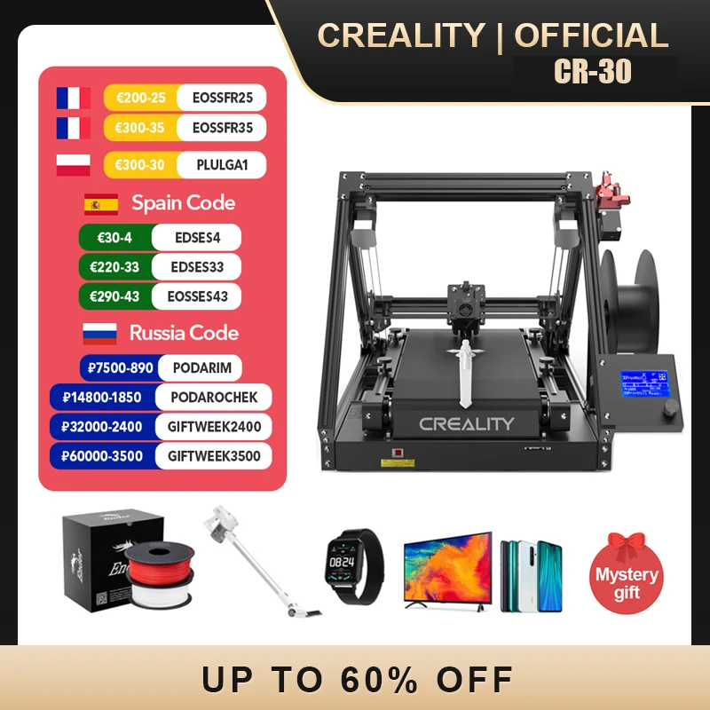 3D-принтер Creality CR-30 3D Printer 3DPrintMill(CR-30)-ленточная 3D-печать бесшумная материнская
