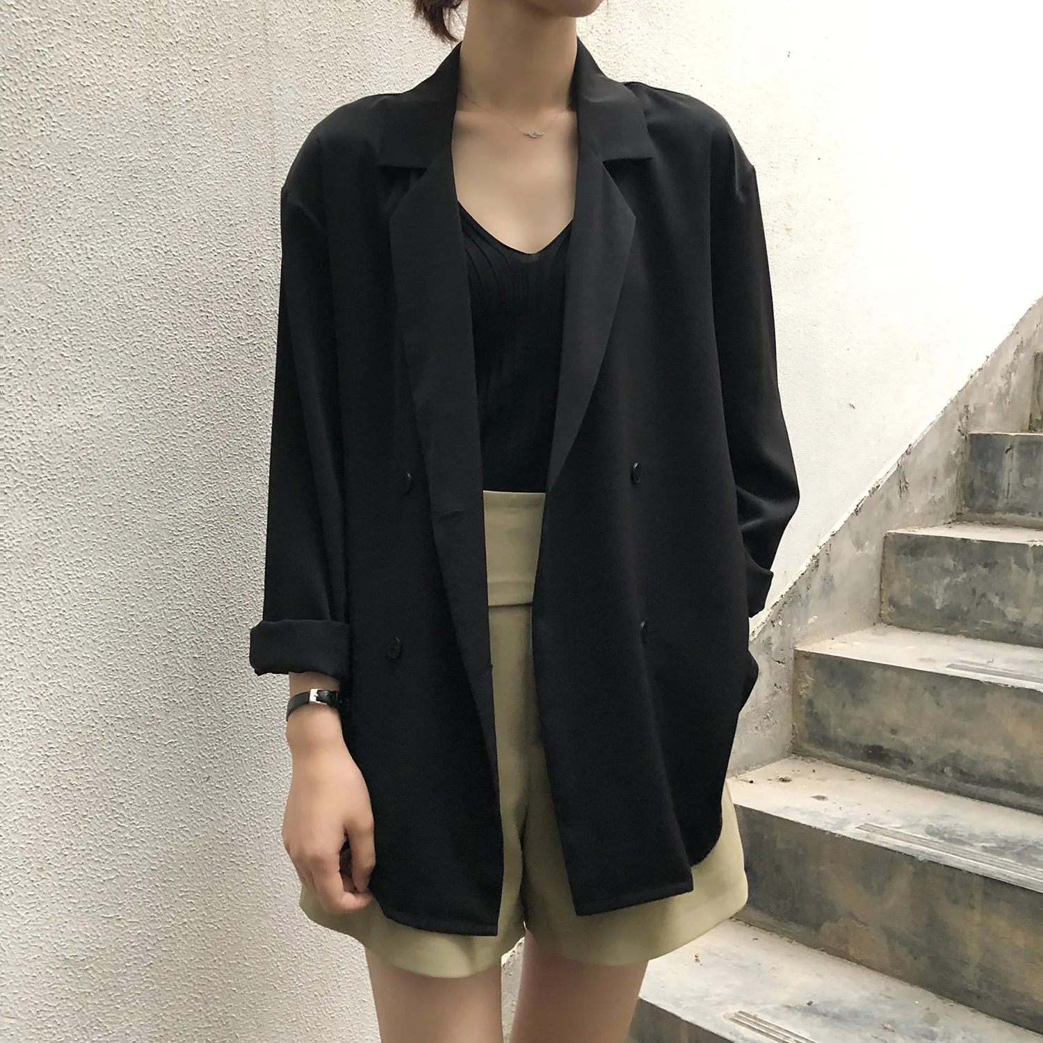 DIMANAF Women Suit Jacket Blouse Solid Summer Outerwear Basic Shirts Office Loose Casual Base Korea Coats Female New Cardigan
DIMANAF Women Suit Jacket Blouse Solid Summer Outerwear Basic Shirts Office Loose Casual Base Korea Coats Female New Cardigan