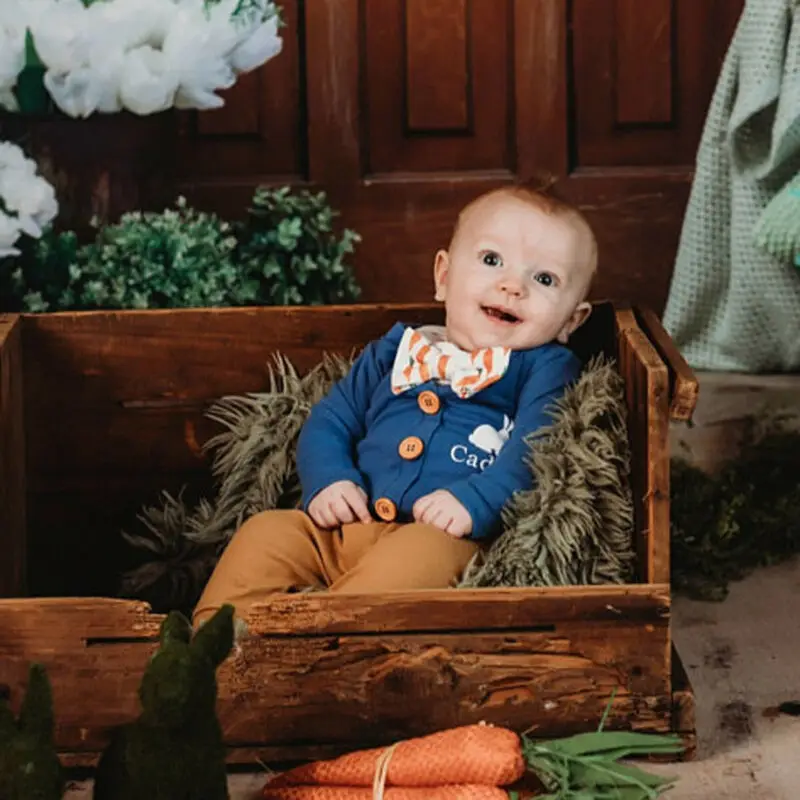 Imcute/Новинка Модная одежда для новорожденных Пасхальная Одежда маленьких