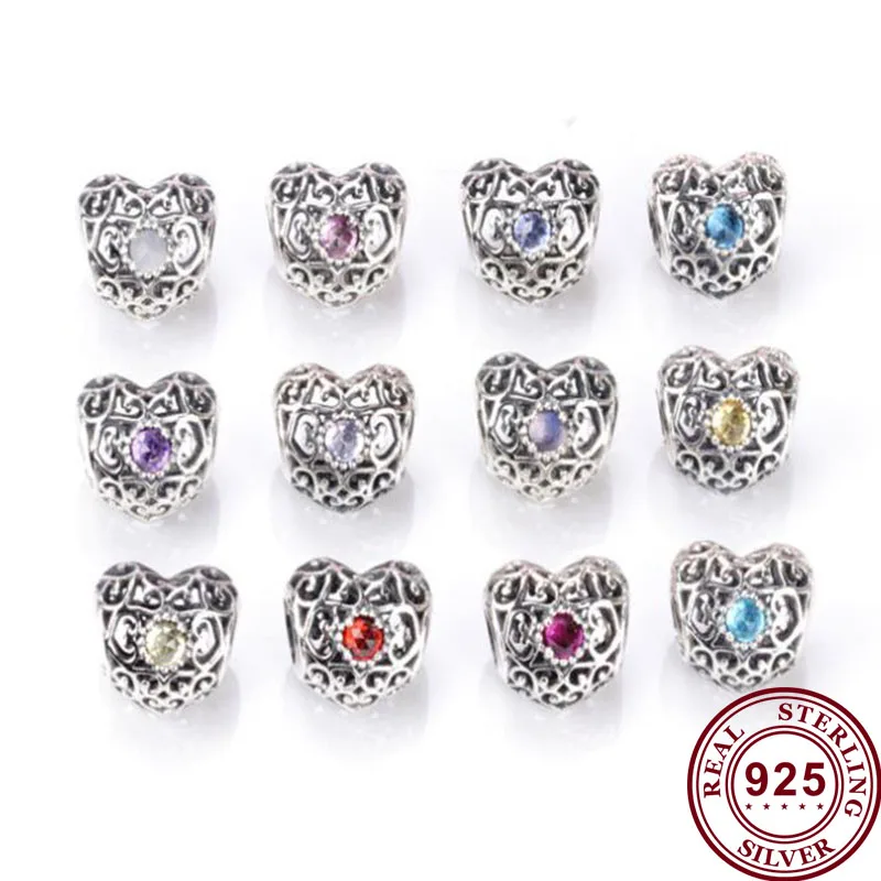 Original 925 Sterling Silver Bead Heart Shaped Beads In December Fit Pandora Women Bracelet & Necklace Diy Jewelry
Original 925 Sterling Silver Bead Heart Shaped Beads In December Fit Pandora Women Bracelet & Necklace Diy Jewelry