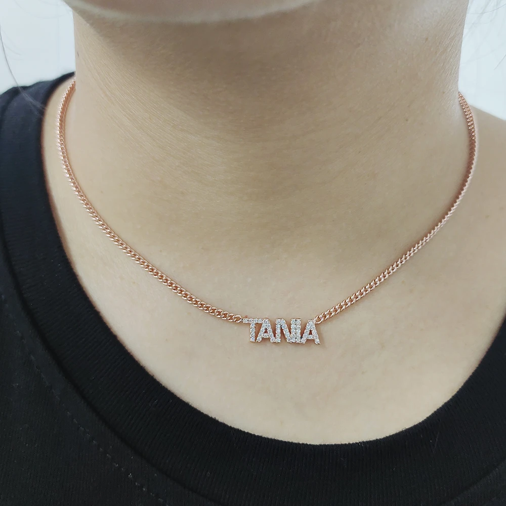 Custom Zircon Necklace, Pave Crystal 6MM Letter Number Necklace,Personalized Name Necklace ,Zircon Letter Pendant Women Jewelry
Custom Zircon Necklace, Pave Crystal 6MM Letter Number Necklace,Personalized Name Necklace ,Zircon Letter Pendant Women Jewelry