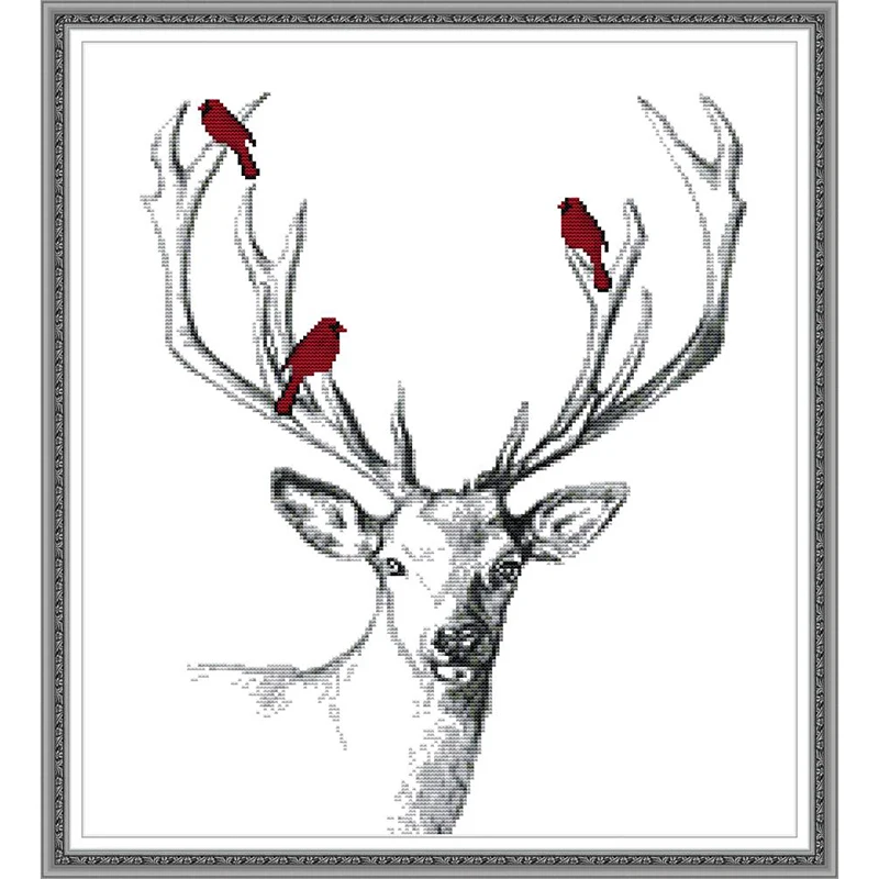 Everlasting Love Deer 4 Chinese Cross Stitch Kits Ecological Cotton Printed 11CT 14CT DIY Christmas Decorations For Home Gift
Everlasting Love Deer 4 Chinese Cross Stitch Kits Ecological Cotton Printed 11CT 14CT DIY Christmas Decorations For Home Gift