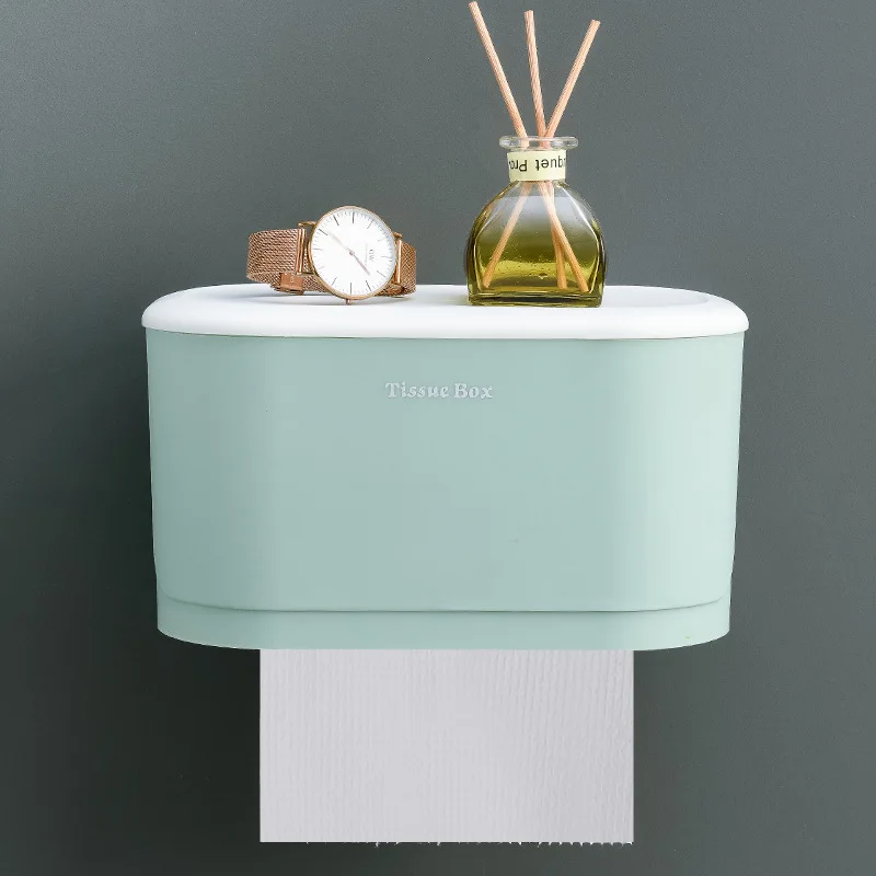 

Креативная Бытовая стойка для унитаза, настенный держатель для рулона бумаги, откачивающаяся коробка, коробка для туалетной бумаги без отверстий, стойка для бумажных полотенец
