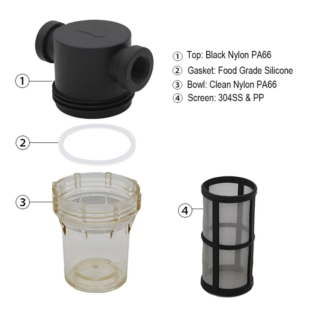 Inline Filter Water 1/2 \"(12mm) Barb Hose 100 Mesh 65c/150f Beer Filtration For Home Brewing
Inline Filter Water 1/2 \"(12mm) Barb Hose 100 Mesh 65c/150f Beer Filtration For Home Brewing