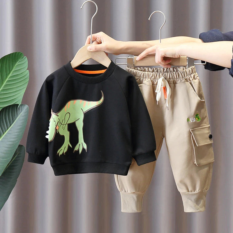Autumn Baby Girls Boys Clothing Sets Infant Clothes Outfit Kids Cotton Cartoon Dinosaur T Shirt Pants Children Casual Sportswear
Autumn Baby Girls Boys Clothing Sets Infant Clothes Outfit Kids Cotton Cartoon Dinosaur T Shirt Pants Children Casual Sportswear