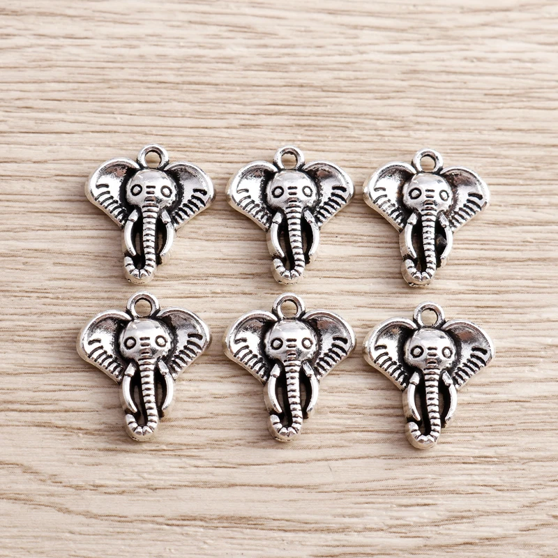 20pcs 16*18mm Cartoon Animal Charms for Jewelry Making Vintage Silver Color Elephant Charms Pendants for Necklaces Earrings Gift
20pcs 16*18mm Cartoon Animal Charms for Jewelry Making Vintage Silver Color Elephant Charms Pendants for Necklaces Earrings Gift