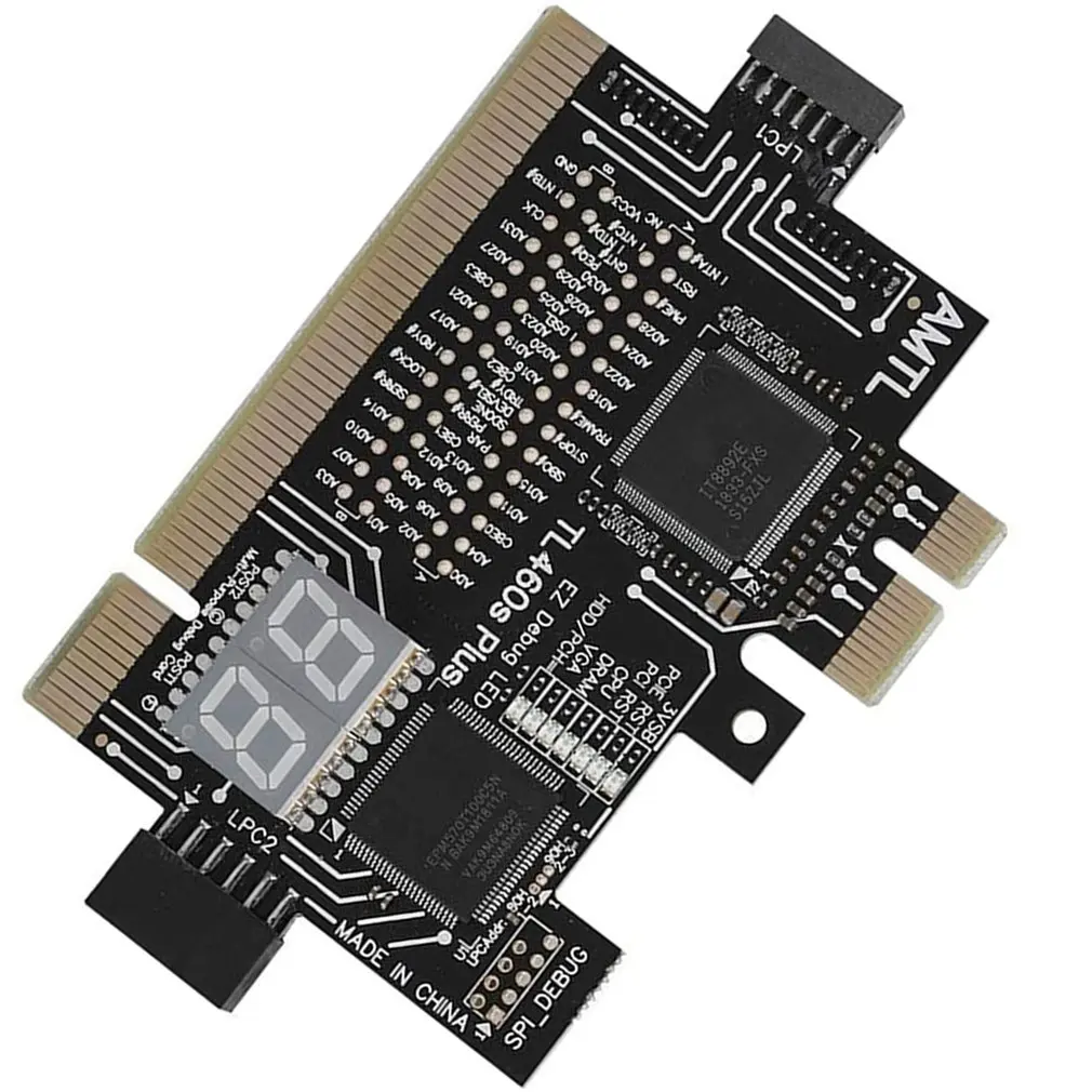 Detect Tool PCI-E LPC TL-460S Diagnostic Card Analyzer Tester Laptop Desktop Test Post LED Indicator PC Motherboard Debug
Detect Tool PCI-E LPC TL-460S Diagnostic Card Analyzer Tester Laptop Desktop Test Post LED Indicator PC Motherboard Debug