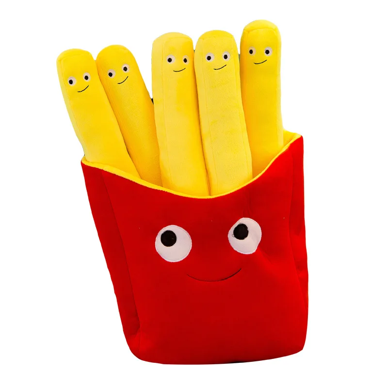 Baby Pillow French Fries Pillow Pizza Plush Toys Kids Dolls Birthday Gift Present Children Toy Soft Cushion Pillow Boy Girl Gift