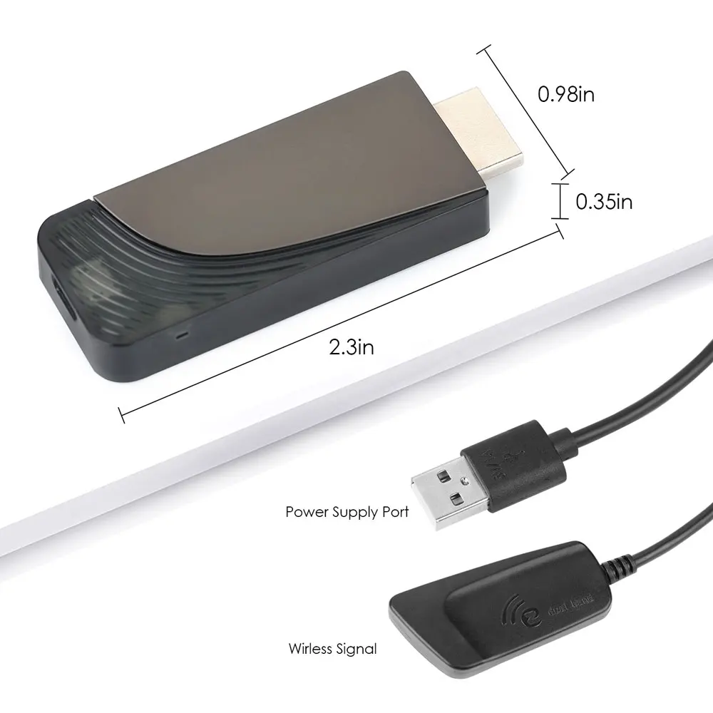 HDMI Wi-Fi беспроводной дисплей Dongle с поддержкой и 2 4G Full HD 1080P медиастример конвертер