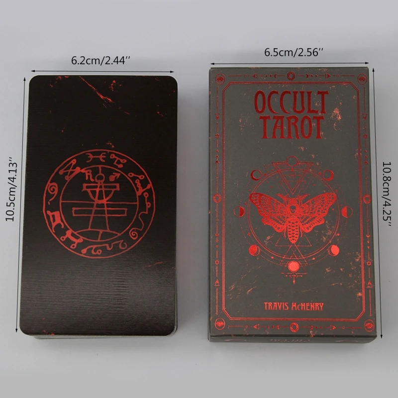 OOTDTY 78 Cards Deck Occult Tarot Full English Oracle Cards Mysterious Divination Fate Family Party Board Game
OOTDTY 78 Cards Deck Occult Tarot Full English Oracle Cards Mysterious Divination Fate Family Party Board Game