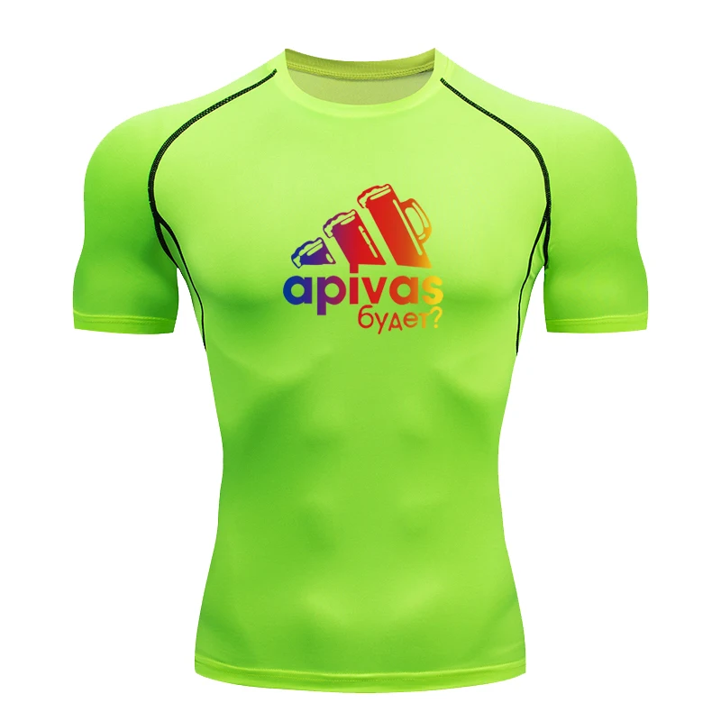 Мужская облегающая Спортивная футболка для гоночных ММА, Мужская быстросохнущая футболка, компрессионный костюм для фитнеса, мужская спор... 
Мужская облегающая Спортивная футболка для гоночных ММА, Мужская быстросохнущая футболка, компрессионный костюм для фитнеса, мужская спор...