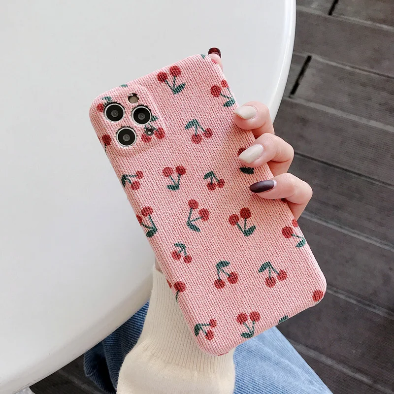 100Pcs Pink Cherry Winter Warm Plush Case For iPhone 12 Mini 11 Pro X XR XS Max SE2 7 8 Plus Corduroy Shockproof Soft PU Cover
100Pcs Pink Cherry Winter Warm Plush Case For iPhone 12 Mini 11 Pro X XR XS Max SE2 7 8 Plus Corduroy Shockproof Soft PU Cover