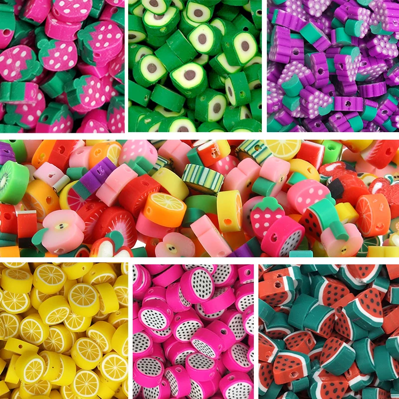 30Pcs 10mm Mixed Colors Fruit Clay Spacer Beads Mixed Color Polymer Clay Beads For Jewelry Making DIY Handmade Necklace Bracelet
30Pcs 10mm Mixed Colors Fruit Clay Spacer Beads Mixed Color Polymer Clay Beads For Jewelry Making DIY Handmade Necklace Bracelet