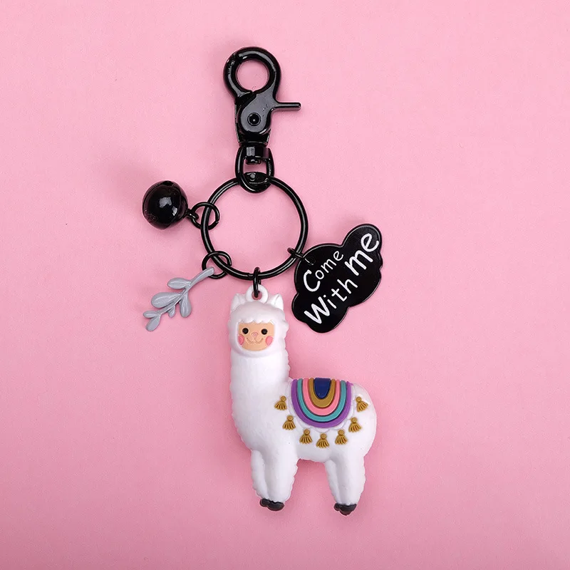2019 New Cartoon Cute alpaca Key chain Fashionable epoxy 3D Doll Creative little Sheep Keychains pendant children's Jewelry
2019 New Cartoon Cute alpaca Key chain Fashionable epoxy 3D Doll Creative little Sheep Keychains pendant children's Jewelry