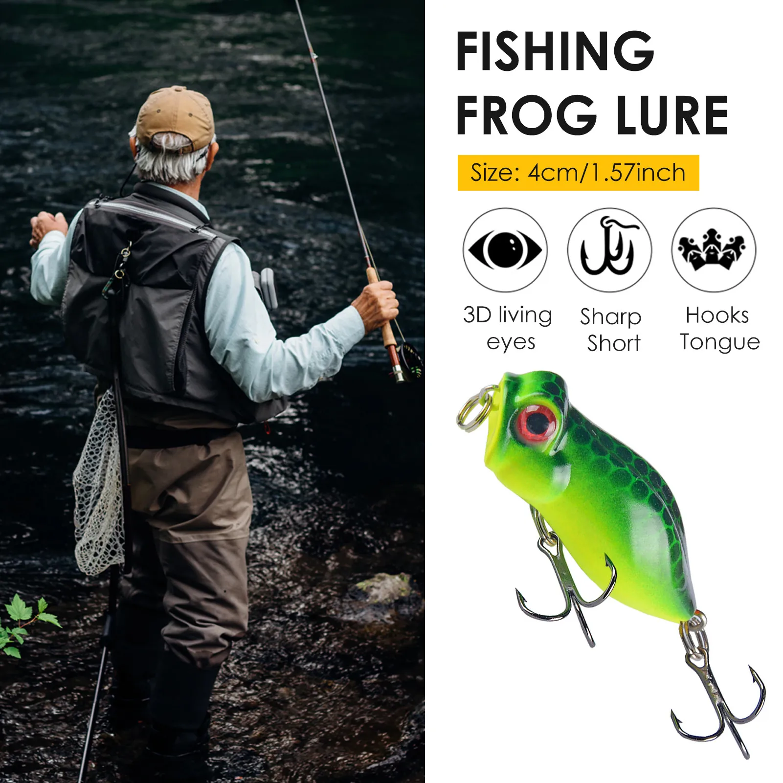 Sea Bass Bait Floating Unique Fishing Lures Kit 3D Living Eyes Rotating Bait Hard Plastic Bait Body Fishing Tackle Baits
Sea Bass Bait Floating Unique Fishing Lures Kit 3D Living Eyes Rotating Bait Hard Plastic Bait Body Fishing Tackle Baits