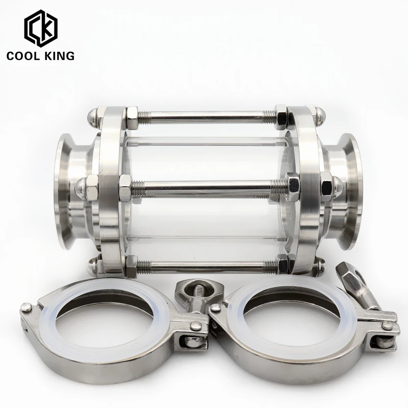 3/4 "1" 1-1/2 "2" Tri Clamp Sanitay Flow Sight Glass Diopter Fit Pipe OD SUS 304 нержавеющая сталь Fitting Homebrew