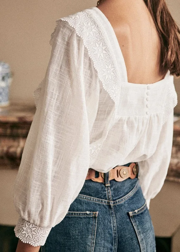 Spring New Lace Square Collar Women Blouse Sweet Lady White Casual Long Sleeve Shirt Top
Spring New Lace Square Collar Women Blouse Sweet Lady White Casual Long Sleeve Shirt Top